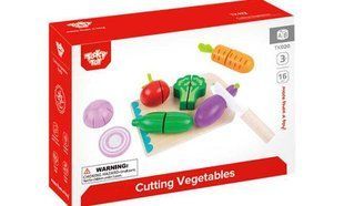 Дерев'яний ігровий набір "Розрізні овочі" Tookytoy TK112 фото