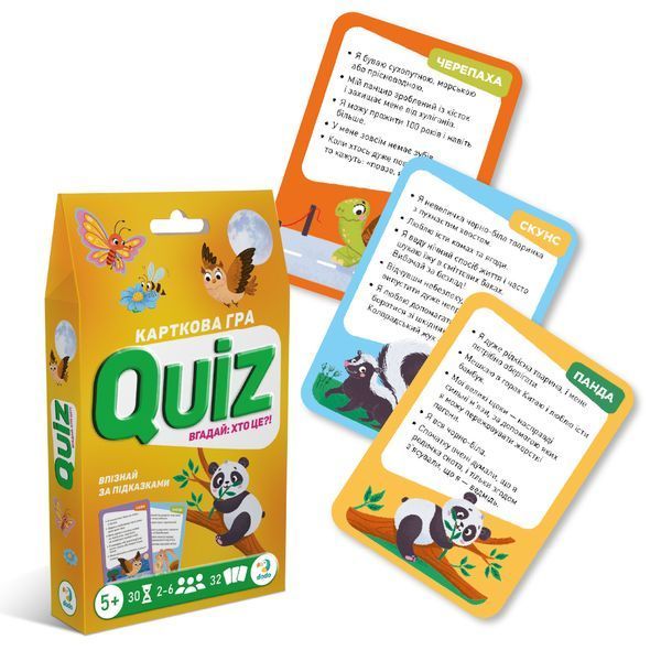 Карткова гра Dodo Quiz Вгадай хто це 301246 фото