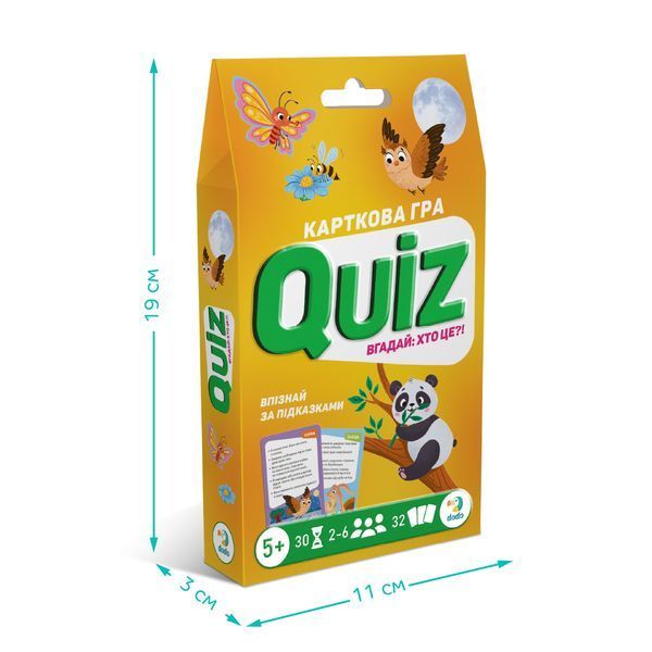 Карткова гра Dodo Quiz Вгадай хто це 301246 фото